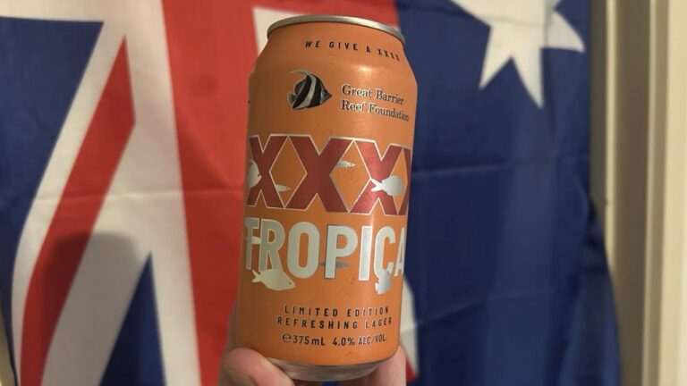 xxxx tropical beer review