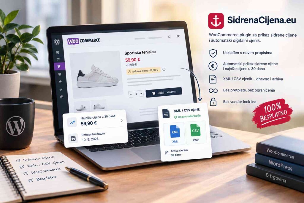 SidrenaCijena.eu besplatni woocommerce wordpress plugin